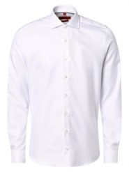 Finshley & Harding Koszula Mężczyźni Slim Fit Bawełna biały, 44. Białe koszule Finshley & Harding, m, bez wzorów, z bawełny, bez kołnierzyka, bez ramiączek. Za 299.95 zł.
