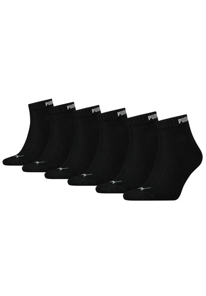 Puma Skarpety Elements Quarter 6-Pack 90798501. Czarne skarpety Puma, bez wzorów, z bawełny. Za 87.49 zł.