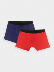4F Bielizna bokserki (2-pack) męskie - multikolor M. Bokserki 4F, m, bez wzorów, z bawełny. Za 79.99 zł.