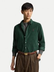 Polo Ralph Lauren Koszula 710853123500 Zielony ciemny Custom Fit. Zielone koszule Polo Ralph Lauren, m, bez wzorów, z bawełny, bez kołnierzyka, bez ramiączek. Za 819.99 zł.