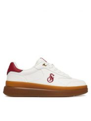 Skechers Sneakersy Snoop Dogg Courtside Urban 251200/WRD Biały. Białe buty sportowe casual Skechers, bez wzorów, ze skóry, bez zapięcia. Za 359.99 zł.