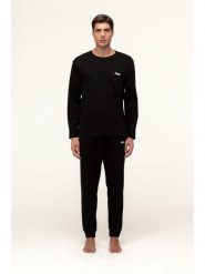 Fila Piżama w kolorze czarnym rozmiar: L. Czarne piżamy Fila, l, bez wzorów, bez ramiączek. Za 130.99 zł.