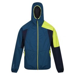 Męska Lekka Kurtka Soft Shell Tarvos VII. Niebieskie kurtki Regatta, l, bez wzorów, z materiału, z kapturem. Za 142.99 zł.