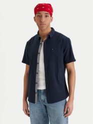 Quiksilver Koszula Time Box EQYWT04622 Granatowy Regular Fit. Niebieskie koszule Quiksilver, l, bez wzorów, z bawełny, bez kołnierzyka, bez ramiączek. Za 189.99 zł.