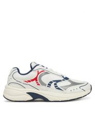 Tommy Jeans Sneakersy Archive'25 EM0EM01569 Biały. Białe buty sportowe casual Tommy Jeans, bez wzorów, z jeansu, bez zapięcia. Za 239.99 zł.