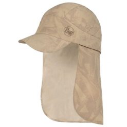 Czapka z daszkiem dla dorosłych Buff Pack Sahara Cap. Brązowe czapki z daszkiem Buff, na lato, bez wzorów, z elastanu. Za 207.99 zł.