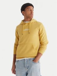 Quiksilver Bluza Screen Fleece Fineline EQYFT05136 Żółty Regular Fit. Żółte bluzy Quiksilver, m, bez wzorów, z bawełny, bez kaptura. Za 229.99 zł.
