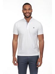 The Time of Bocha Koszulka polo w kolorze białym rozmiar: L. Białe koszulki polo The Time of Bocha, l, bez wzorów, z bawełny, bez kołnierzyka, bez ramiączek. Za 104.99 zł.