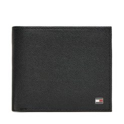 Duży Portfel Męski Tommy Hilfiger. Czarne portfele Tommy Hilfiger, bez wzorów. Za 369.99 zł.