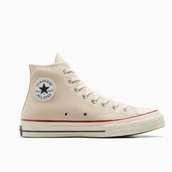 Buty CONVERSE CHUCK 70 HI Beżowy. Brązowe buty sportowe casual Converse, bez wzorów, bez zapięcia. Za 379.45 zł.