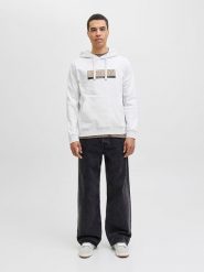Jack & Jones Bluza w kolorze białym rozmiar: S. Białe bluzy Jack & Jones, s, bez wzorów, z bawełny, z kapturem. Za 127.65 zł.