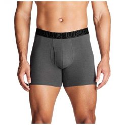Bokserki sportowe męskie UNDER ARMOUR majtki 3-PAK. Czarne bokserki Under Armour, m, bez wzorów, z bawełny. Za 148.49 zł.