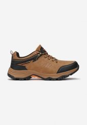 Camelowe Buty Trekkingowe Phinine. Brązowe buty trekkingowe Born2be, na lato, bez wzorów, z nubiku, przed kostkę, bez zapięcia. W wyprzedaży za 144.49 zł.