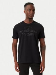 Beverly Hills Polo Club T-Shirt M1303 Czarny Regular Fit. Czarne koszulki polo Beverly Hills Polo Club, l, bez wzorów, z bawełny, bez kołnierzyka, bez ramiączek. Za 149.99 zł.