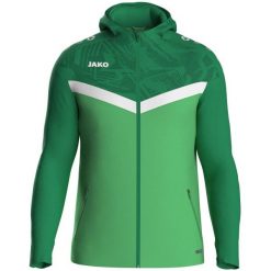 Bluza dresowa z kapturem zapinana na zamek Jako Iconic. Zielone bluzy z kapturem JAKO, s, bez wzorów, z dresówki, z kapturem. Za 276.45 zł.