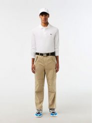 Lacoste Polo PH4013 Biały Regular Fit. Białe koszulki polo LACOSTE, m, bez wzorów, z bawełny, bez kołnierzyka, bez ramiączek. Za 512.99 zł.