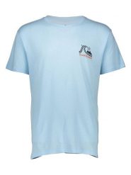 Quiksilver Koszulka w kolorze błękitnym rozmiar: M. Niebieskie bezrękawniki Quiksilver, m, bez wzorów, bez kołnierzyka, bez ramiączek. Za 74.63 zł.