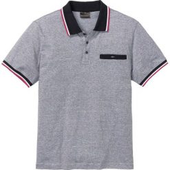 Shirt polo bonprix czarno-biały melanż. Koszulki polo marki bonprix. Za 69.99 zł.