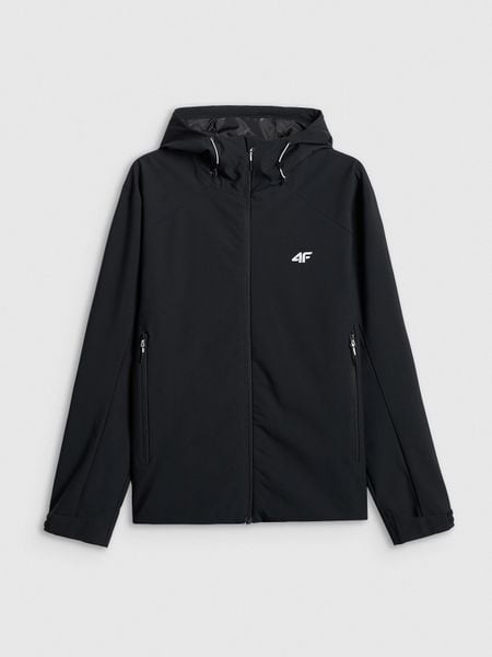 4F Kurtka przejściowa membrana 5000 męska - czarna M. Czarne kurtki 4F, m, bez wzorów, bez kaptura. Za 299.99 zł.