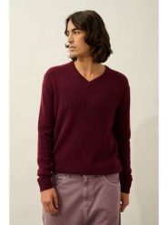 AUTHENTIC CASHMERE Kaszmirowy sweter "Victor" w kolorze bordowym rozmiar: L. Czerwone swetry nierozpinane AUTHENTIC CASHMERE, l, bez wzorów, z kaszmiru, bez kołnierzyka, bez ramiączek. Za 565.99 zł.