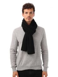 KKS Studios Kaszmirowy szal w kolorze czarnym - 195 x 34 cm rozmiar: onesize. Czarne szaliki KKS Studios, bez wzorów, z kaszmiru. Za 246.53 zł.