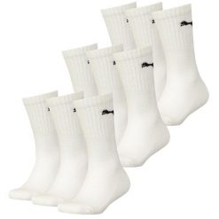Skarpety sportowe Puma białe 9 par. Czarne skarpetki sportowe Puma, bez wzorów, z bawełny. Za 173.99 zł.
