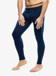 Legginsy termoaktywne męskie Ortovox 185 Rock N Wool Long Pants. Niebieskie bielizna termoaktywna ORTOVOX, m, bez wzorów, z materiału, narciarskie. Za 485.60 zł.
