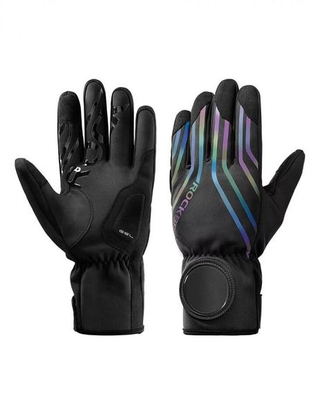 Zimowe rękawiczki sportowe unisex Rockbros 1614024000. Czarne rękawiczki ROCKBROS, na zimę, bez wzorów, z materiału. Za 62.00 zł.