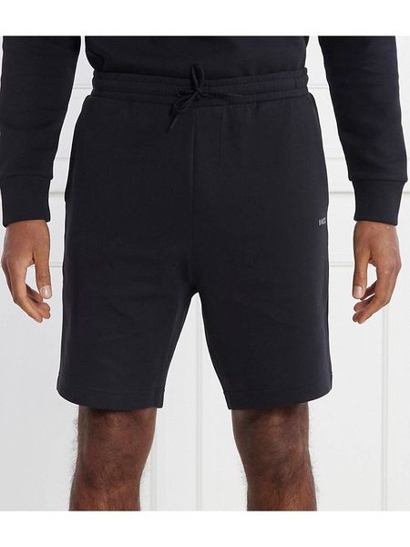 Hugo Boss Underwear Szorty dresowe w kolorze granatowym rozmiar: M. Niebieskie krótkie spodenki sportowe Hugo Boss Underwear, m, bez wzorów, z bawełny. Za 316.45 zł.