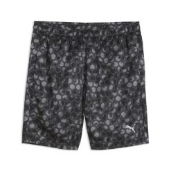 Młodzieżowe szorty z nadrukiem Train All Day Essentials PUMA. Czarna krótkie spodenki sportowe Puma, m, bez wzorów, z materiału. Za 109.00 zł.