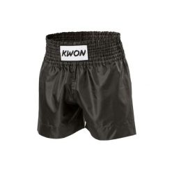 Spodenki do boksu tajskiego Kwon. Czarne szorty KWON, bez wzorów, sportowe. Za 191.00 zł.