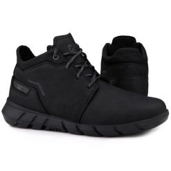 Buty męskie do chodzenia Caterpillar HENDON FLEECE MID. Czarne buty do biegania CATerpillar, bez wzorów, bez zapięcia, trekkingowe. W wyprzedaży za 319.00 zł.