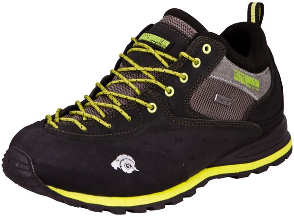 Męskie buty trekkingowe i turystyczne zamszowe. Żółte buty turystyczne GUGGEN MOUNTAIN, bez wzorów, z gumy, bez zapięcia, trekkingowe. Za 444.52 zł.