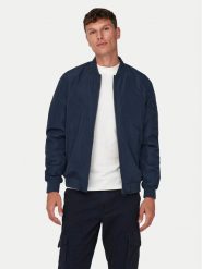 Only & Sons Kurtka bomber Joshua 22023287 Granatowy Regular Fit. Niebieskie kurtki Only & Sons, m, bez wzorów, z syntetyku, bez kaptura. Za 129.99 zł.