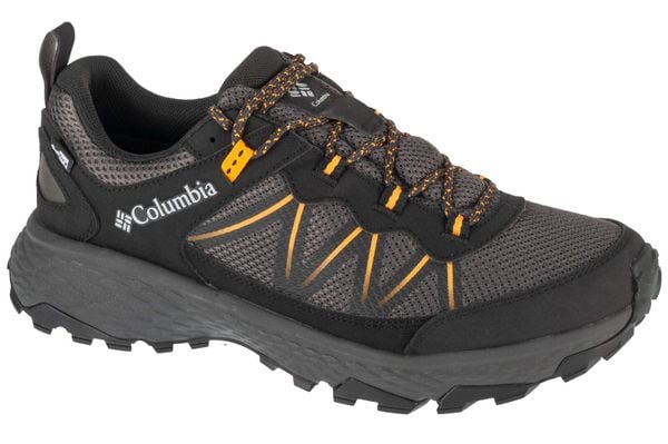 Buty trekkingowe męskie, Peakfreak Rush Outdry. Czarne buty turystyczne Columbia, bez wzorów, z materiału, przed kostkę, bez zapięcia, trekkingowe. Za 459.99 zł.