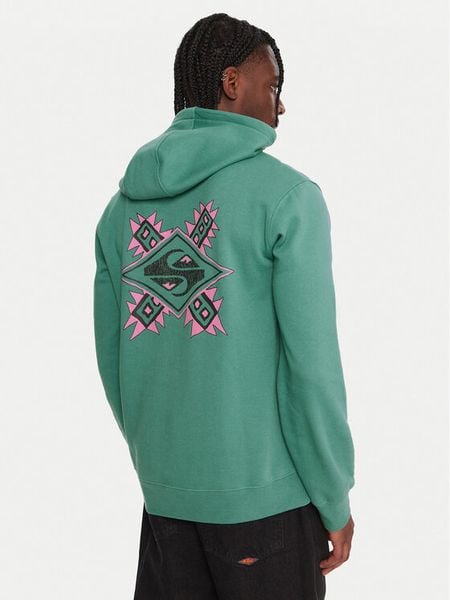 Quiksilver Bluza Graphic EQYFT05131 Zielony Regular Fit. Zielone bluzy Quiksilver, m, bez wzorów, z bawełny, bez kaptura. Za 179.99 zł.