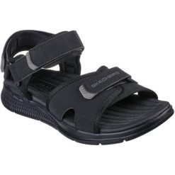 Sandały Skechers Go Consistent Sandal, Mężczyźni. Czarne sandały Skechers, z syntetyku, bez zapięcia. Za 199.99 zł.