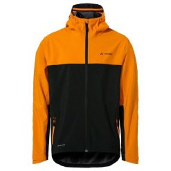 Kurtka wodoodporna VAUDE Moab. Brązowe kurtki Vaude, bez wzorów, bez kaptura. Za 802.35 zł.