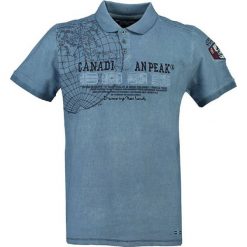 Koszulka polo "Kobias" w kolorze szaroniebieskim. Koszulki polo marki Canadian Peak, z bawełny, polo, z krótkim rękawem. W wyprzedaży za 121.95 zł.