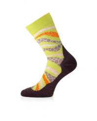 Skarpety merino WLF. Brązowe skarpety LASTING, bez wzorów, z elastanu. Za 63.00 zł.