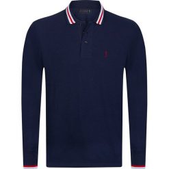 Koszulka polo "Skill" w kolorze granatowym. Koszulki polo marki Sir Raymond Taylor. W wyprzedaży za 119.95 zł.