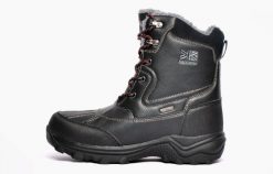 Buty zimowe ocieplane męskie Karrimor Snow Casual. Czarne buty turystyczne Karrimor, na zimę, bez wzorów, z materiału, bez zapięcia, trekkingowe. Za 291.99 zł.