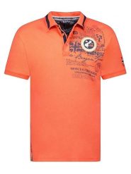 Geographical Norway Koszulka polo "Karuen" w kolorze pomarańczowym rozmiar: S. Pomarańczowe koszulki polo sportowe Geographical Norway, s, bez wzorów, z bawełny, bez kołnierzyka, bez ramiączek. Za 61.46 zł.