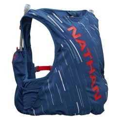 Kamizelka hydracyjna Nathan Pinnacle 4. Niebieskie kamizelki sportowe NATHAN, l, bez wzorów, ze skóry, bez kaptura, do biegania. Za 846.00 zł.