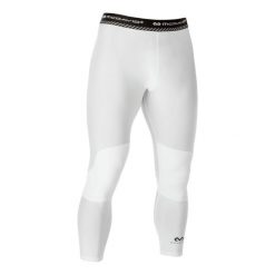 Legginsy kompresyjne 3/4 z dwuwarstwowym wsparciem kolan McDavid. Białe legginsy długie sportowe MCDAVID, m, bez wzorów. Za 289.00 zł.