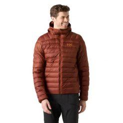 Bluza z kapturem Helly Hansen Verglas. Brązowe odzież kompresyjna Helly Hansen, m, bez wzorów, z materiału, trekkingowe. Za 1,066.50 zł.