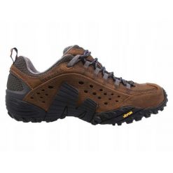 Buty trekkingowe na co dzień męskie MERRELL INTERCEPT skóra duży rozmiar. Brązowe buty trekkingowe Merrell, bez wzorów, ze skóry, bez zapięcia, trekkingowe. Za 539.00 zł.