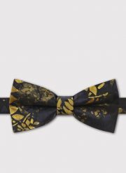 PAKO LORENTE - Granatowa mucha męska we wzór kwiatowy. Krawaty i muchy Pako Lorente, bez wzorów, z poliesteru. Za 99.99 zł.