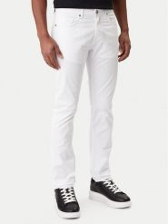 KARL LAGERFELD Jeansy 265501 561805 Biały Slim Fit. Białe jeansy KARL LAGERFELD, m. Za 579.99 zł.