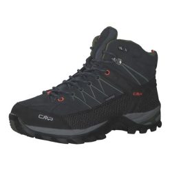 Buty trekkingowe męskie CMP Rigel Mid WP. Czarne buty trekkingowe CMP, bez wzorów, bez zapięcia. Za 535.55 zł.